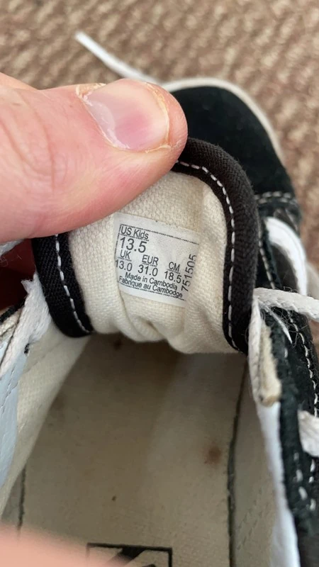 Кроссовки для девочки Vans (оригинал) размер 31. Фотография 4