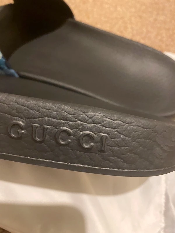 Мужские шлепанцы Gucci (оригинал) размер 43. Фотография 4
