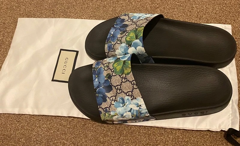 Мужские шлепанцы Gucci (оригинал) размер 43. Фотография 3
