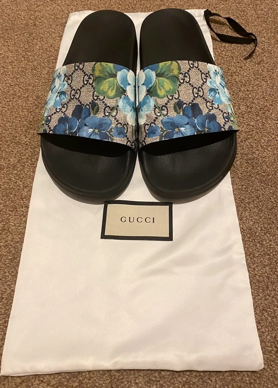 Мужские шлепанцы Gucci (оригинал) размер 43. Фотография 2