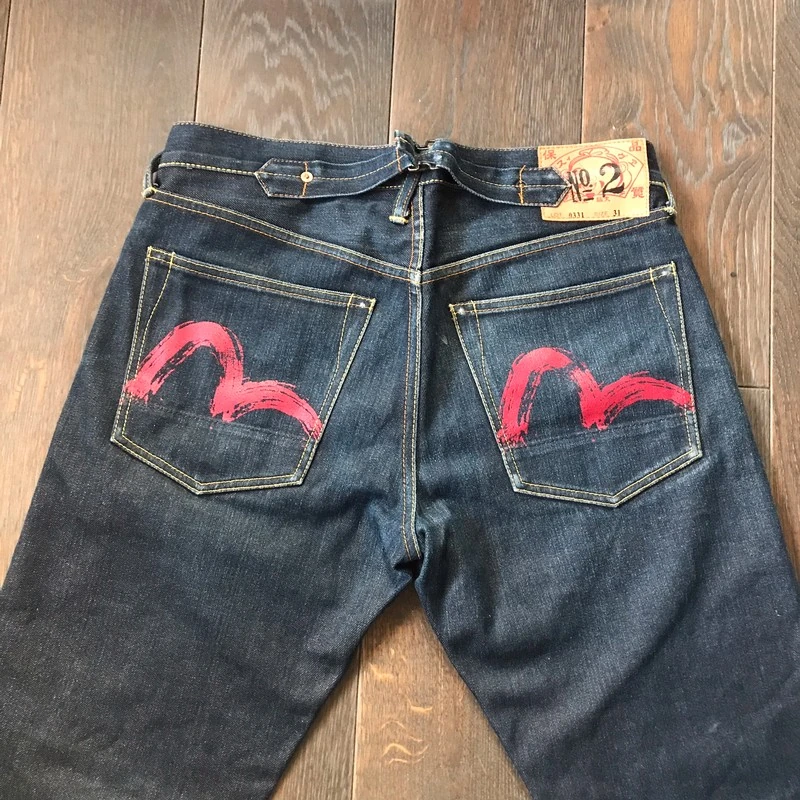 Мужские джинсы Evisu (оригинал) размер M. Фотография 1