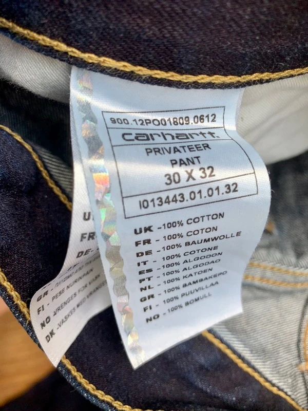 Мужские джинсы Carhartt (оригинал) размер S. Фотография 4