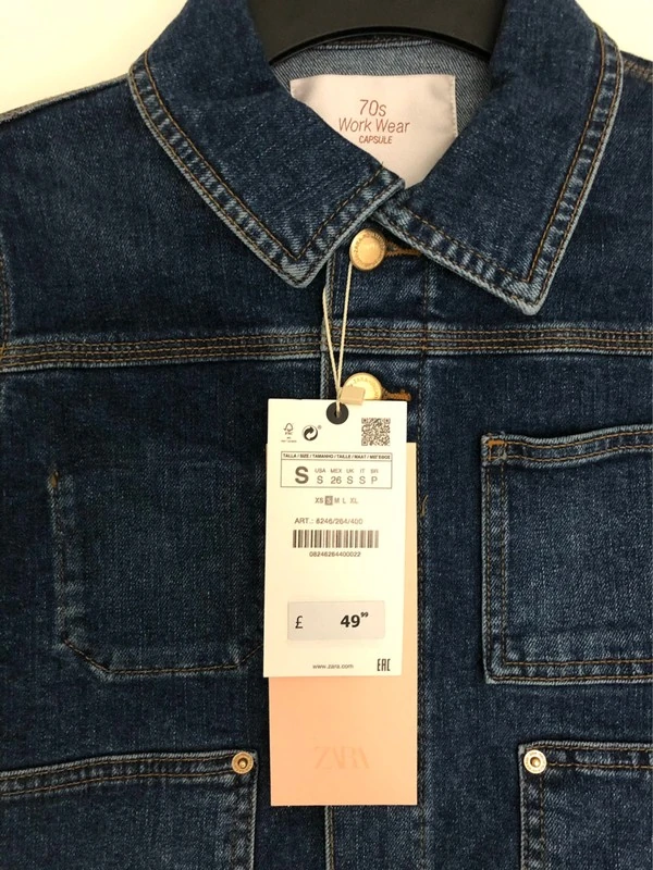 Женская верхняя одежда Zara (оригинал) размер S. Фотография 3