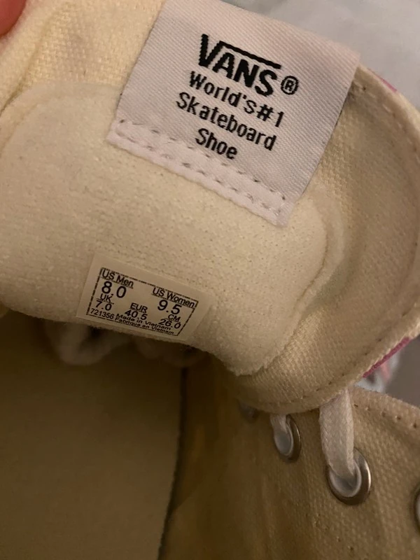 Женские кроссовки Vans (оригинал) размер 37. Фотография 5